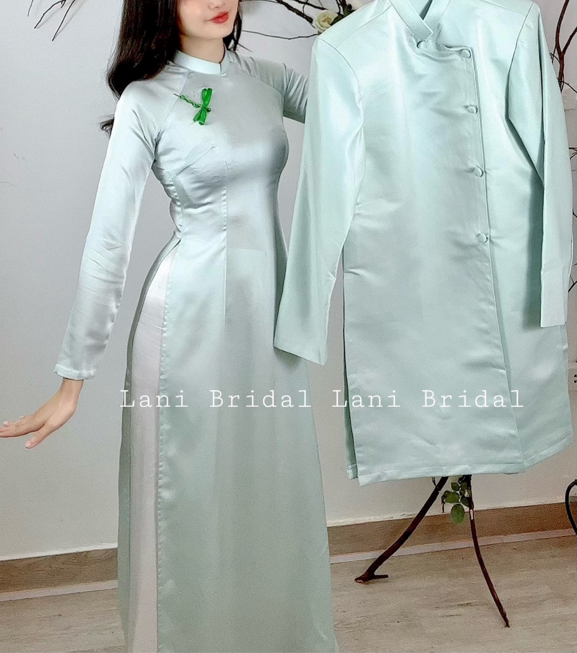 Áo Dài Nam Xanh Ngọc