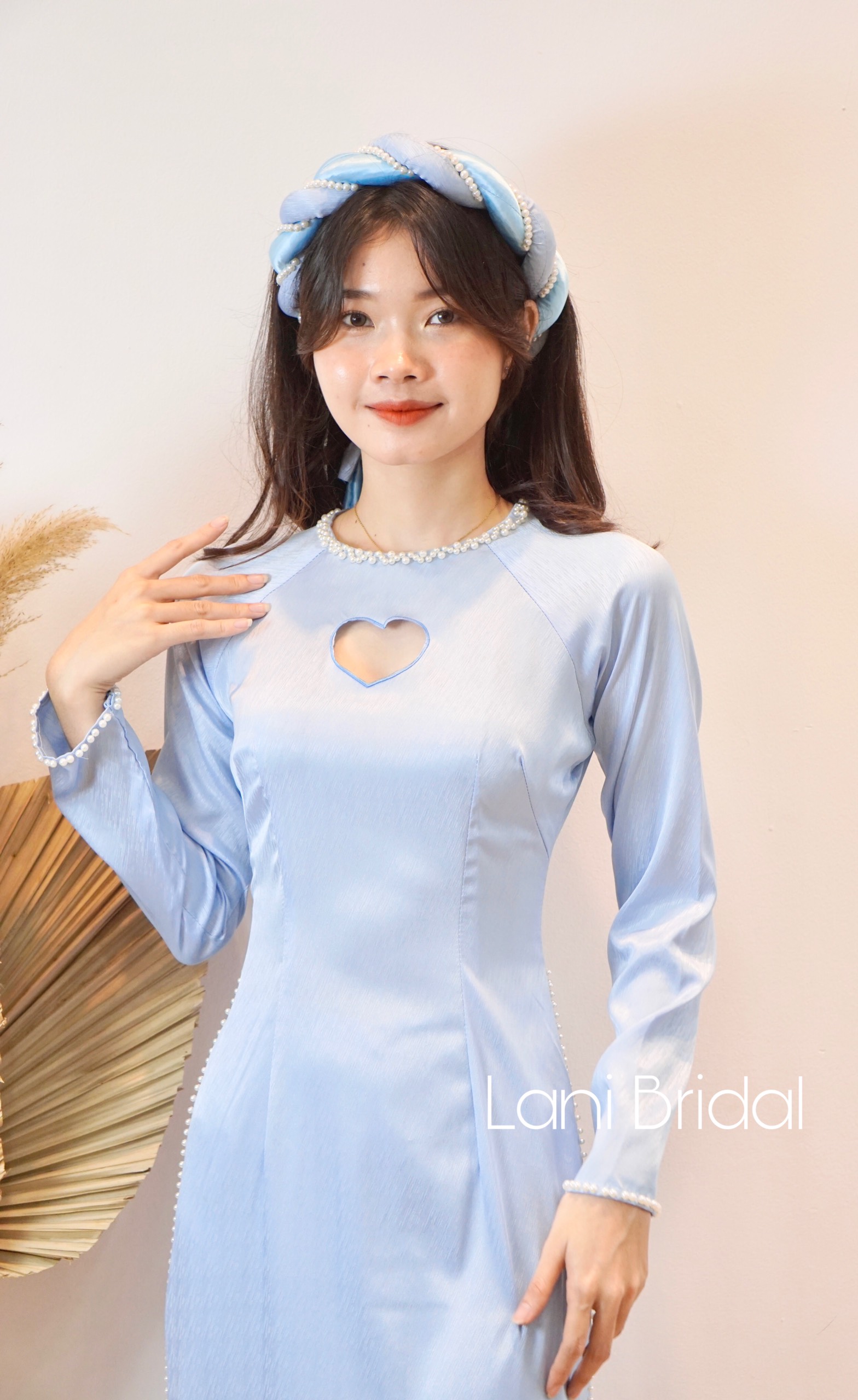 Áo Dài Blue Heart